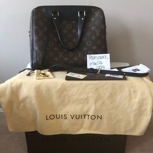 Authentic black LV retiro handbag